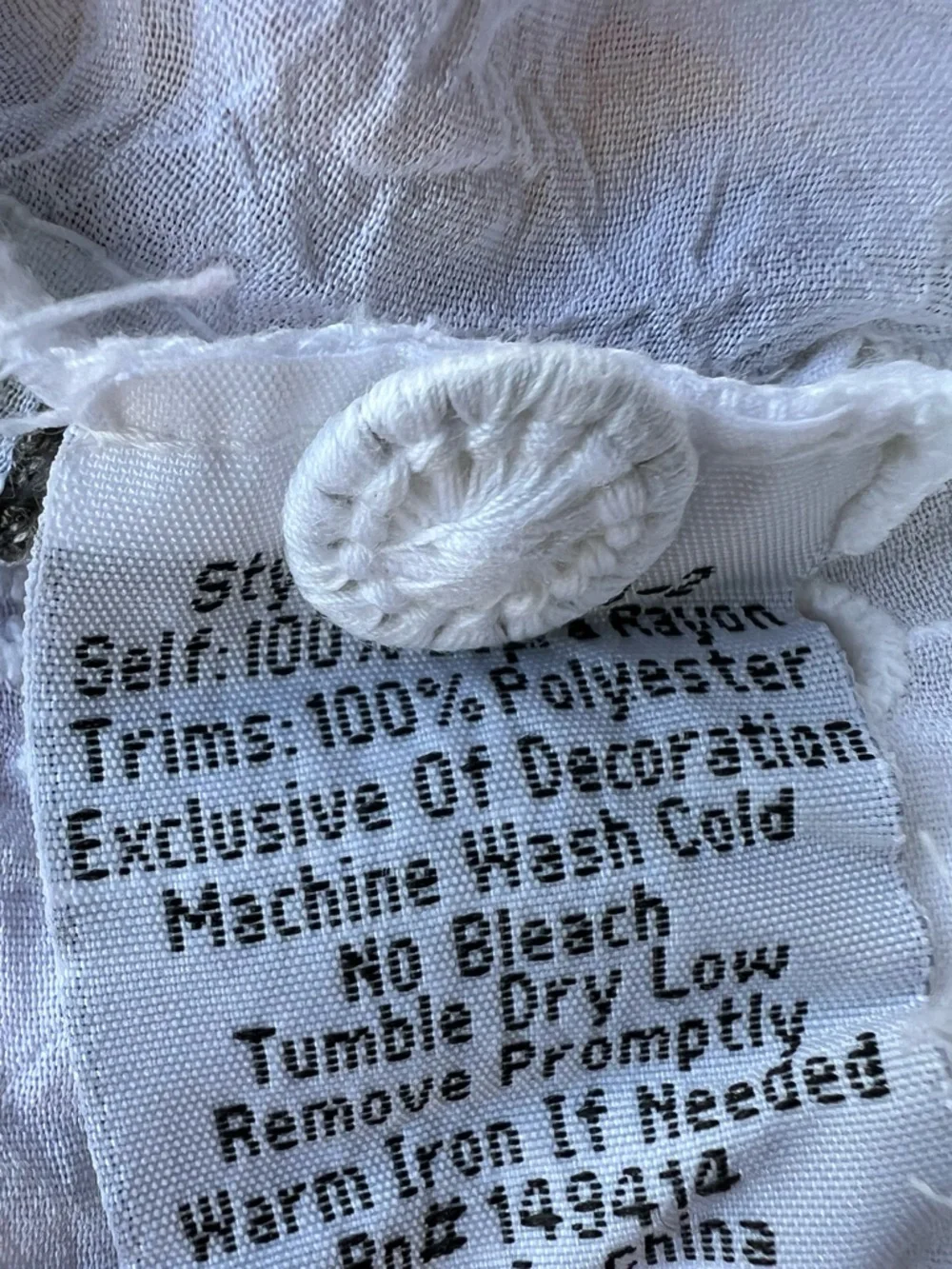 Johnny Was Turia White Embroidered Eyelet Tank Top Womens‎ Size Small